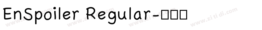 EnSpoiler Regular字体转换